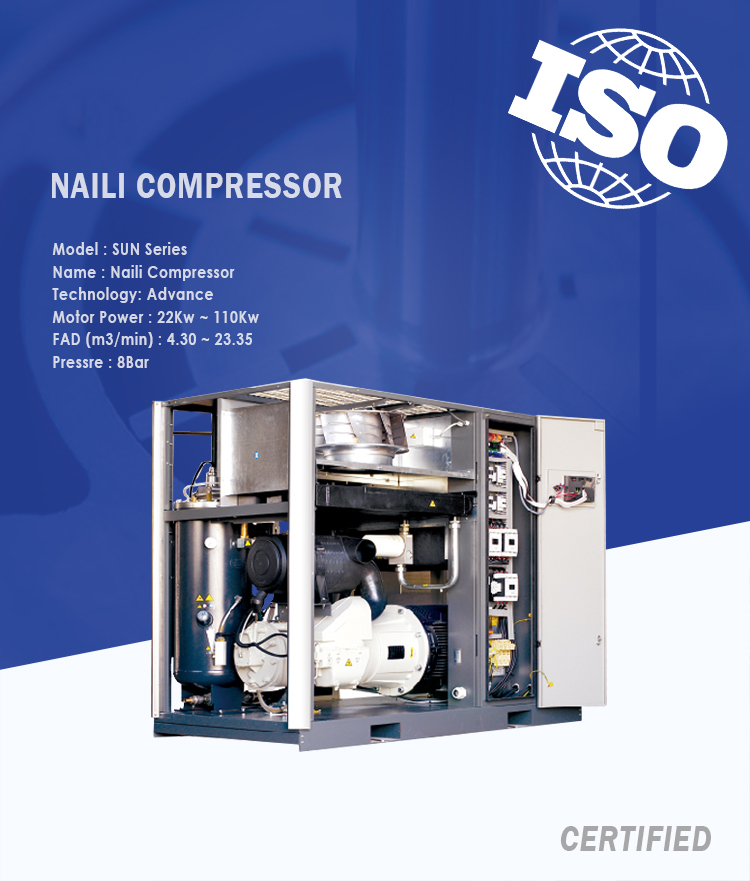 NAILI serie SUN compresor de paleta